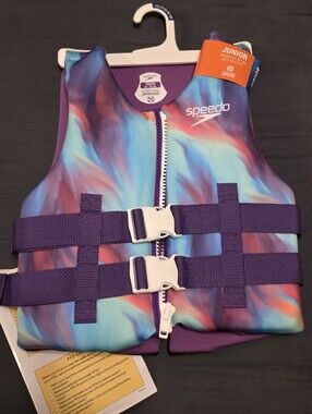 Speedo Junior Swim Vest - Purple Multi-Tone - 50-90 Lbs
